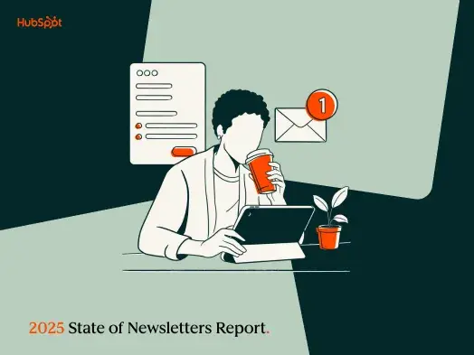 Relatório sobre o estado dos boletins informativos de 2025 da HubSpot (dados de mais de 400 profissionais de boletins informativos)