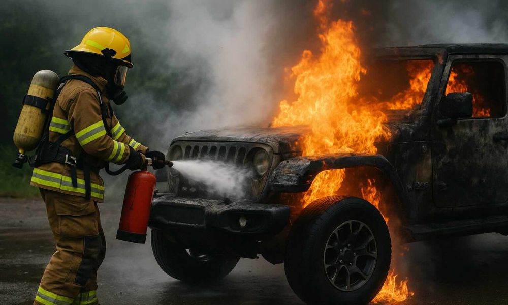 Enorme recall de Jeep conforme vários casos de carros pegando fogo são identificados
