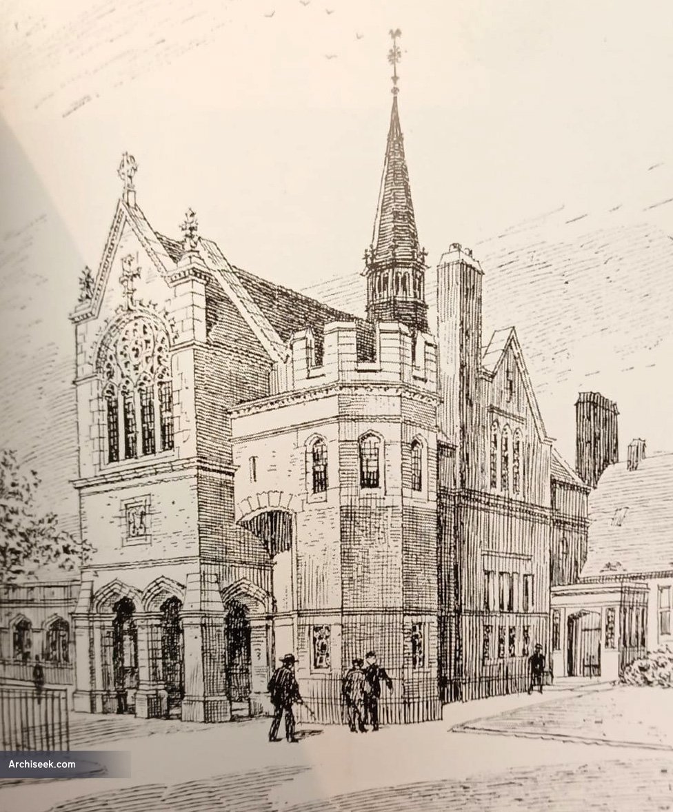 1911 – Capela não construída, Church of Ireland Training College, Dublin – Arquitetura da cidade de Dublin, Irlanda não construída