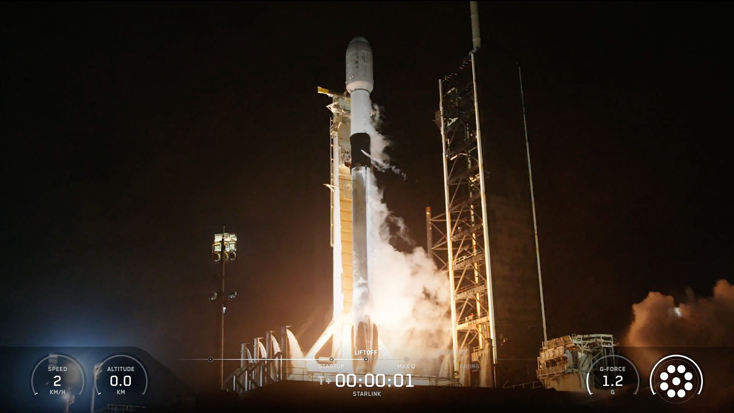 SpaceX lança a 100ª missão do ano na Costa Espacial da Flórida