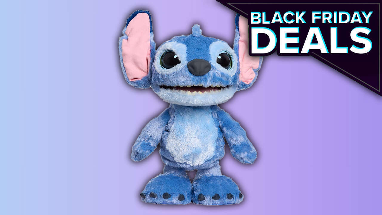 Este pelúcia Talking Stitch de 17 polegadas custa US $ 20 nas primeiras ofertas da Black Friday da Amazon