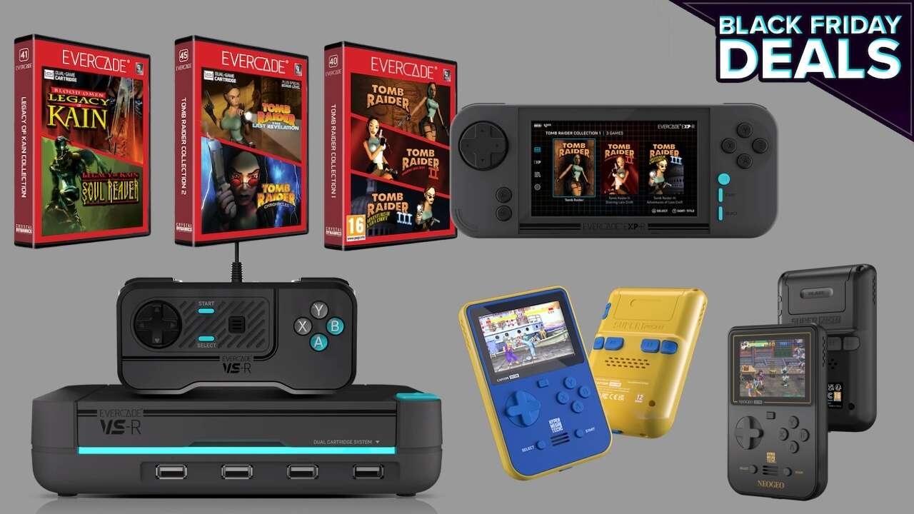 Os cartuchos e dispositivos portáteis Evercade Retro obtêm reduções de preços raras na promoção da Black Friday da Amazon