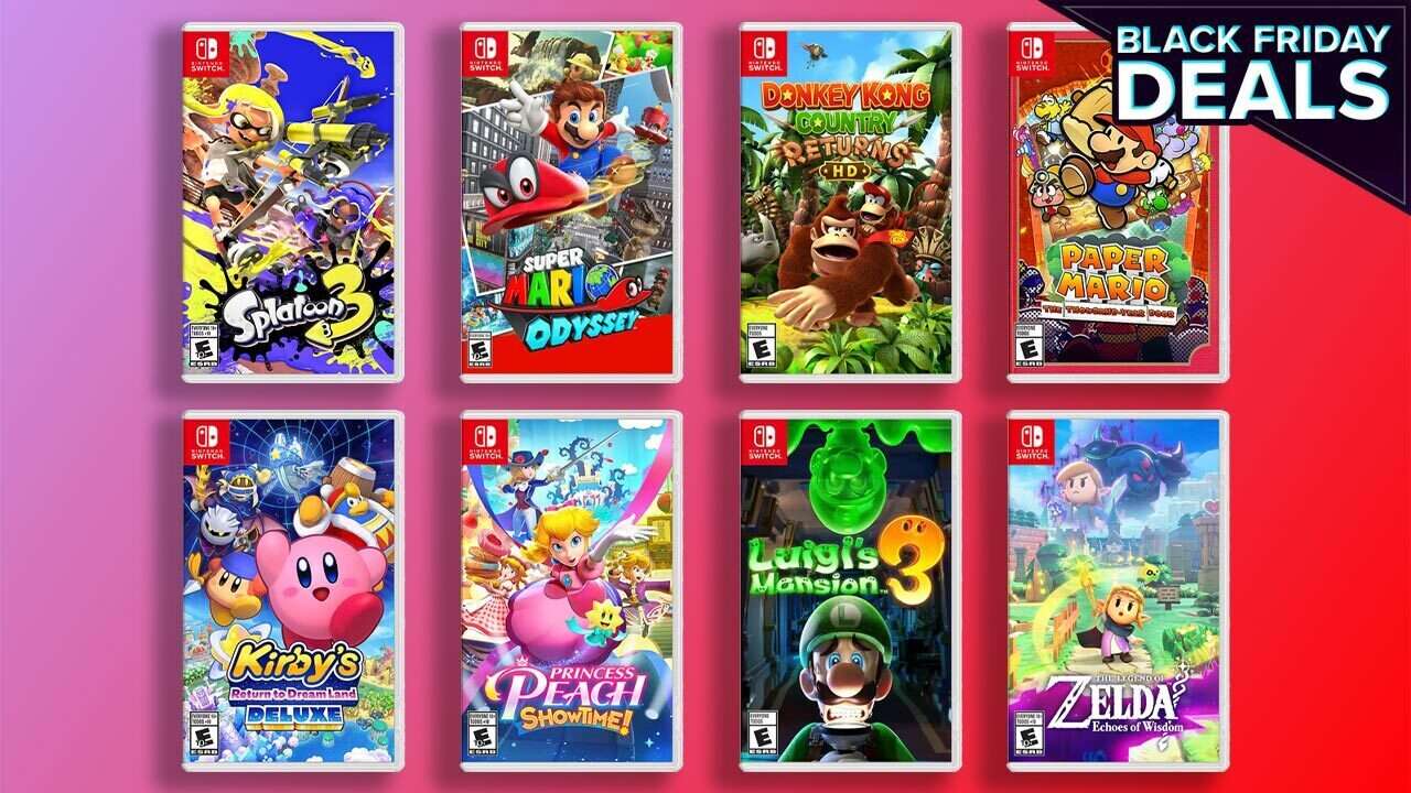 Os jogos Super Mario e Zelda têm 50% de desconto na promoção da Black Friday da Amazon