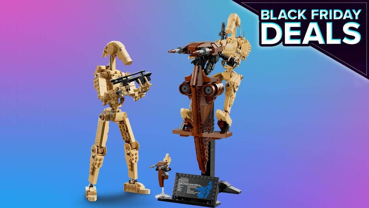 Economize $ 50 no modelo Star Wars Battle Droid de 1.088 peças da Lego para a Black Friday