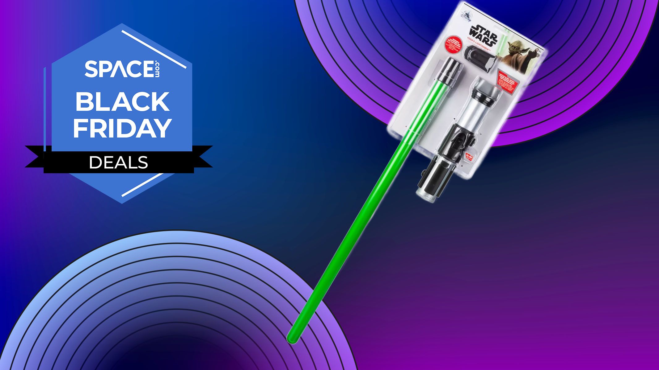 Quer um sabre de luz com o qual possa travar batalhas épicas? Economize 20% neste sabre de luz oficial de Star Wars Yoda