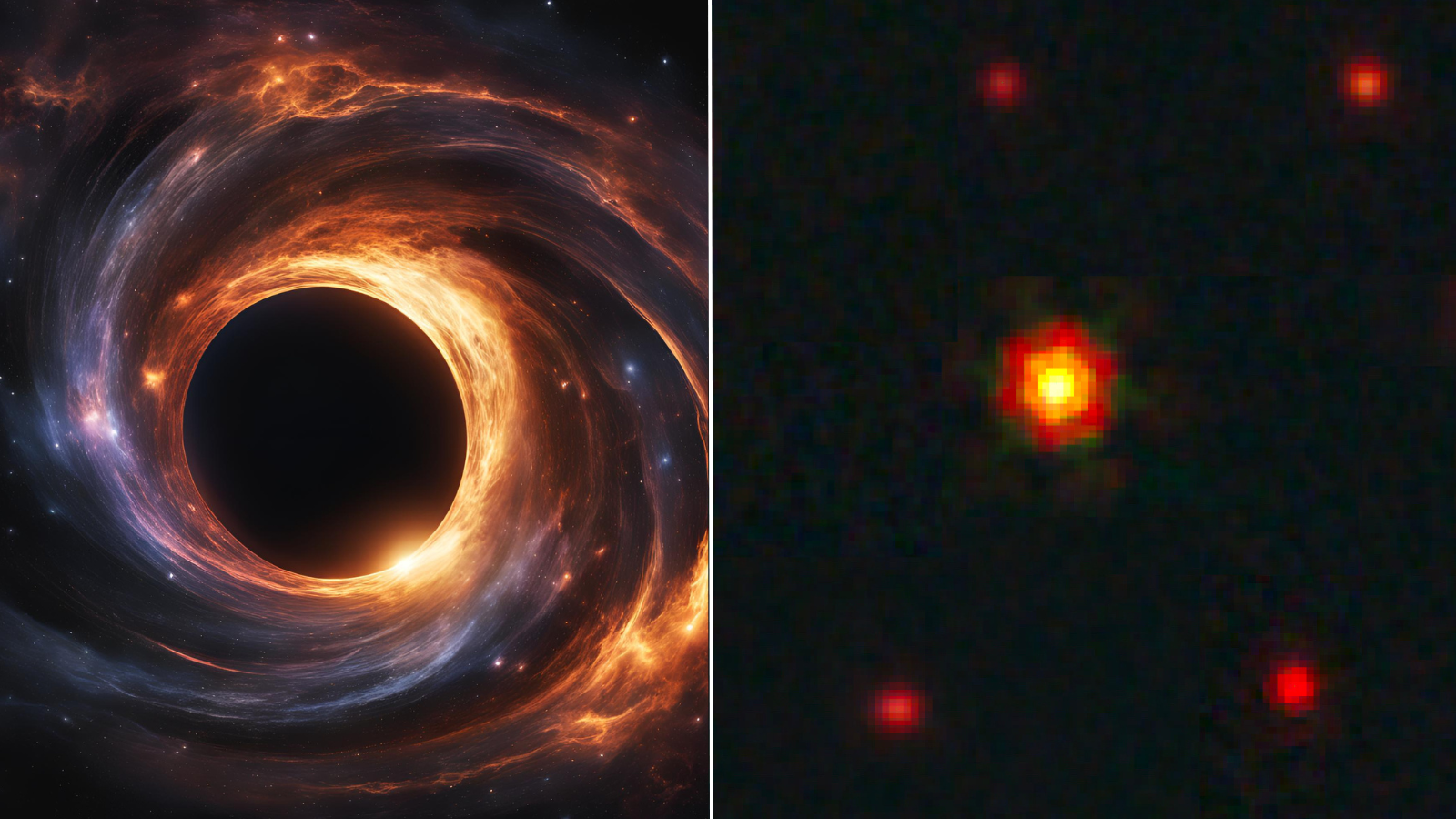 O telescópio espacial James Webb detecta um ‘grande ponto vermelho’ no universo antigo: um buraco negro supermassivo voraz chamado ‘BiRD’