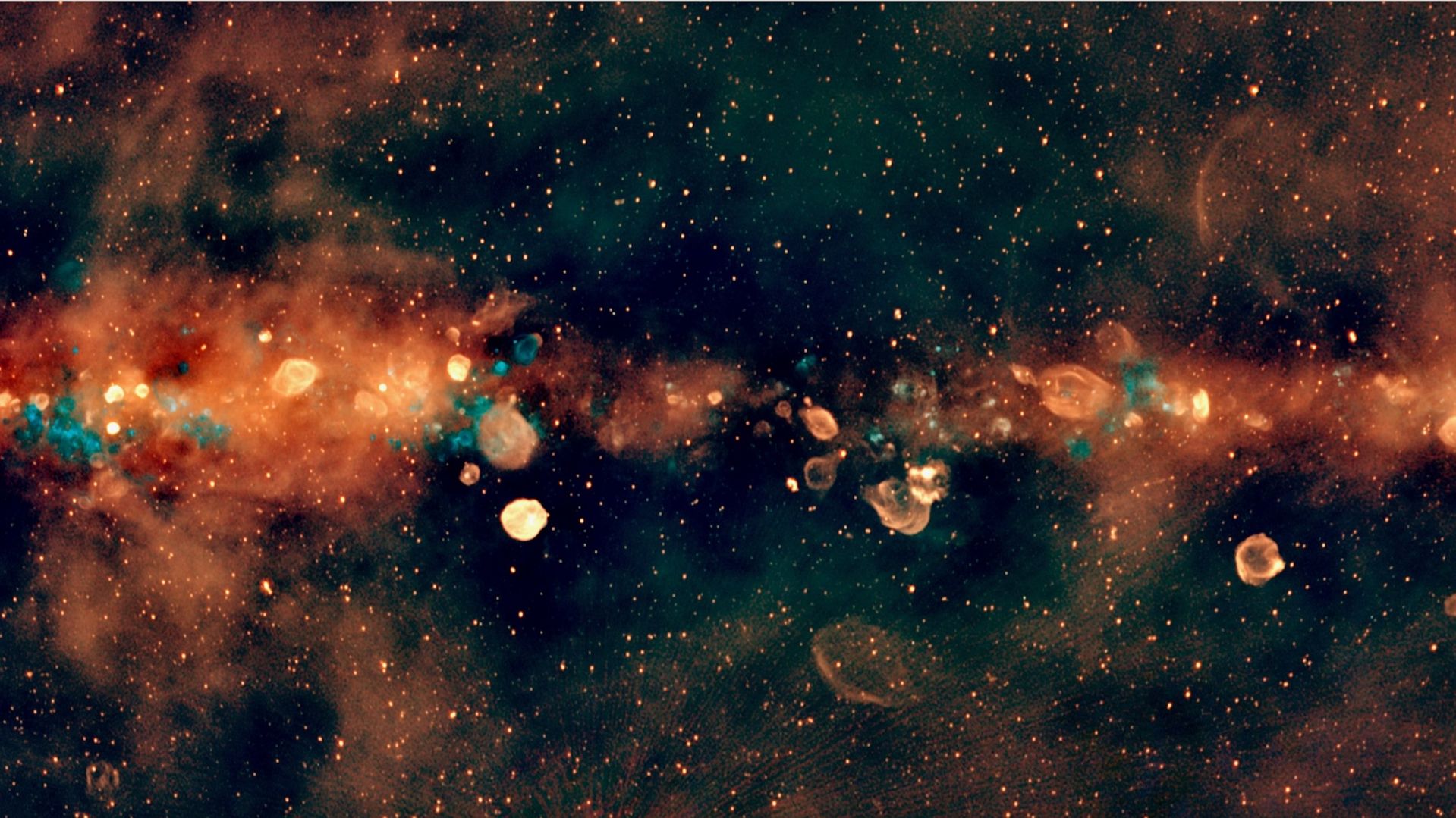 Explore a Via Láctea como nunca antes neste novo e impressionante mapa colorido (imagem)