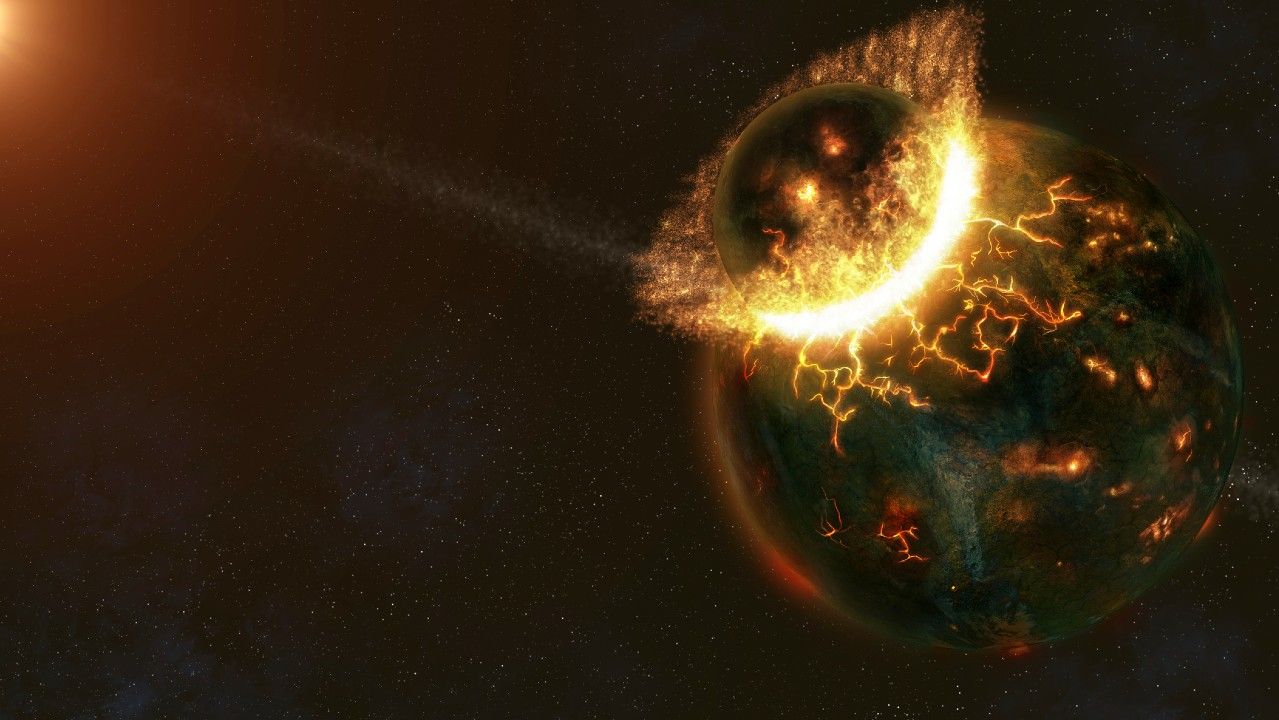 A Terra e Theia se esmagaram para dar origem à lua, mas será que elas começaram como vizinhas próximas?