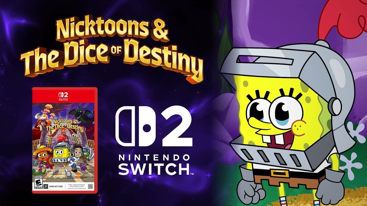 Nicktoons & the Dice of Destiny chegará ao Switch 2 em 5 de dezembro