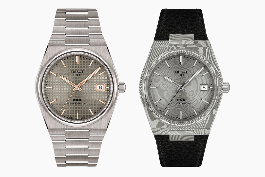 PRX da Tissot sobe de nível com titânio e aço Damasco pela primeira vez