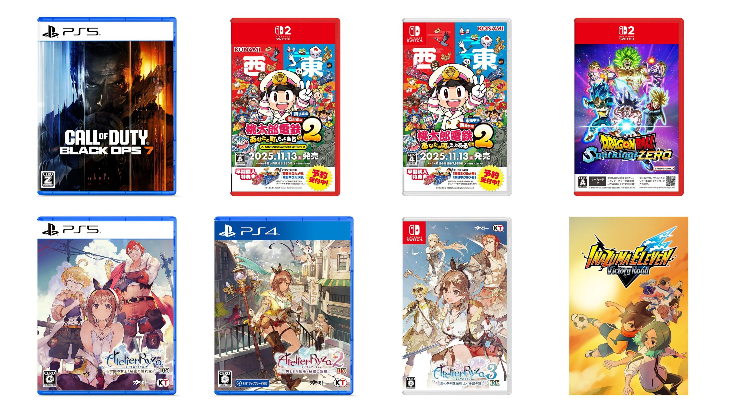 Lançamentos de jogos japoneses desta semana: Inazuma Eleven: Victory Road, Call of Duty: Black Ops 7, Momotaro Dentetsu 2, mais