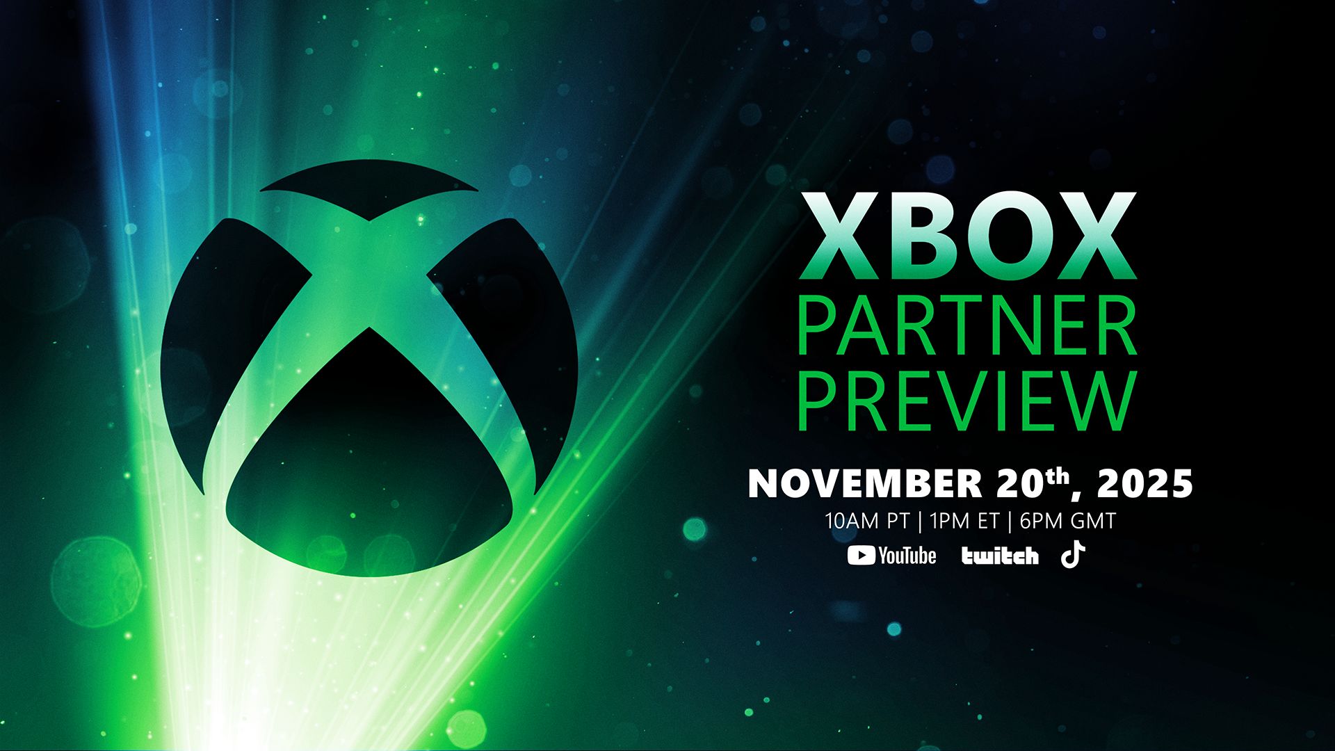Transmissão ao vivo do Xbox Partner Preview marcada para 20 de novembro
