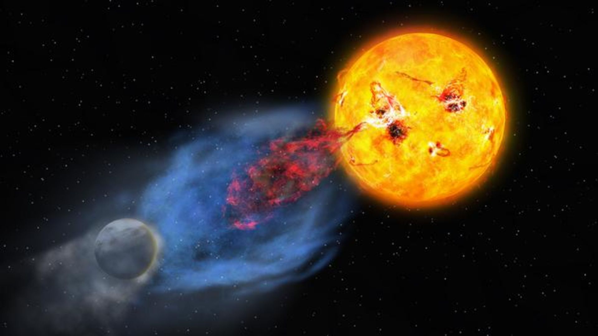 Tempestades solares poderosas podem ajudar a vida em planetas alienígenas. Veja como