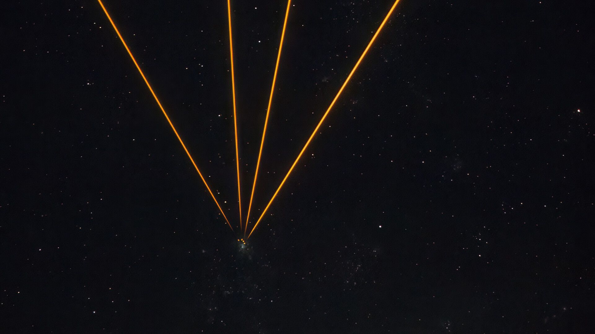 Lasers atingem a Nebulosa da Tarântula com foto de ‘estrelas artificiais’ do dia de 19 de novembro de 2025