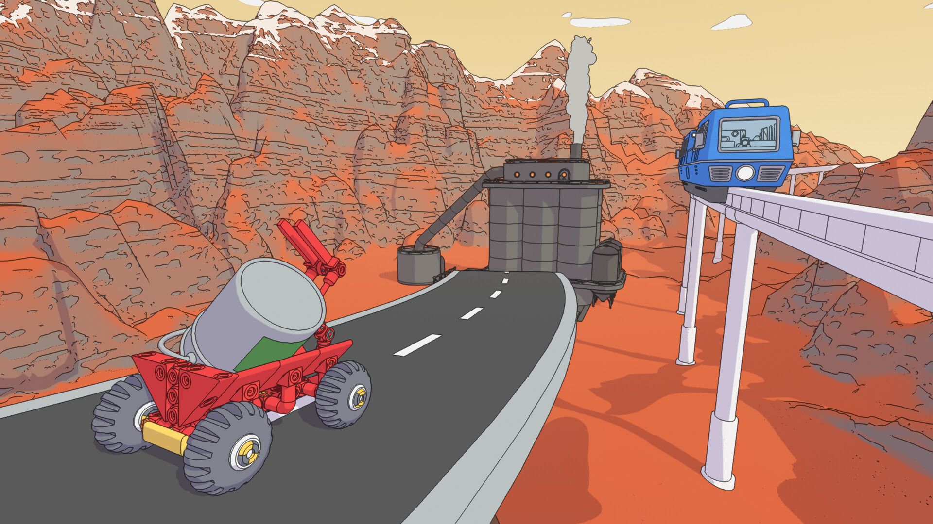 Mars é a caixa de areia definitiva em ‘Mars First Logistics’, um jogo de entrega baseado em física onde você constrói seus próprios veículos espaciais