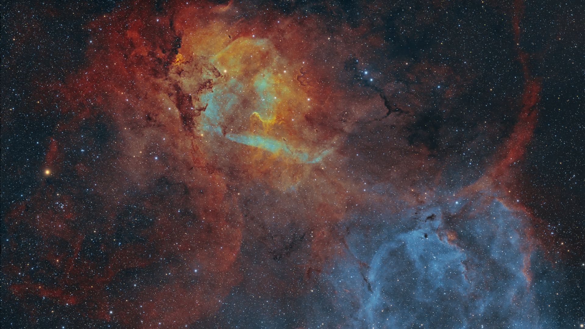 Uma nebulosa de ‘leão furioso’ ganha vida em uma foto impressionante do espaço profundo