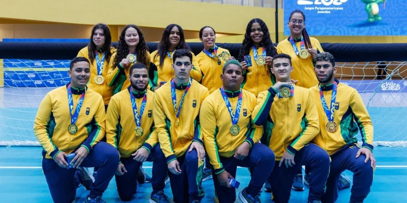 Parapan de Jovens: Brasil garante dobradinha dourada no goalball