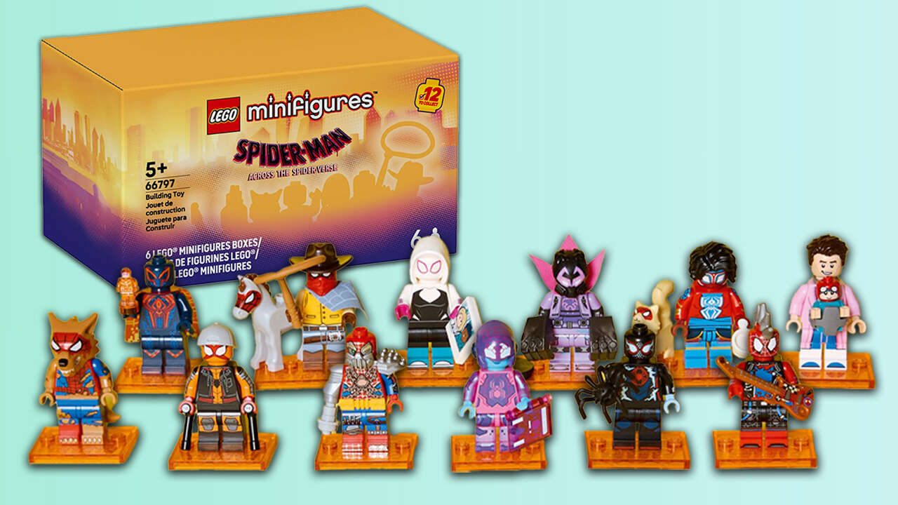 Pacotes de 6 minifiguras Lego Spider-Verse com desconto na Amazon