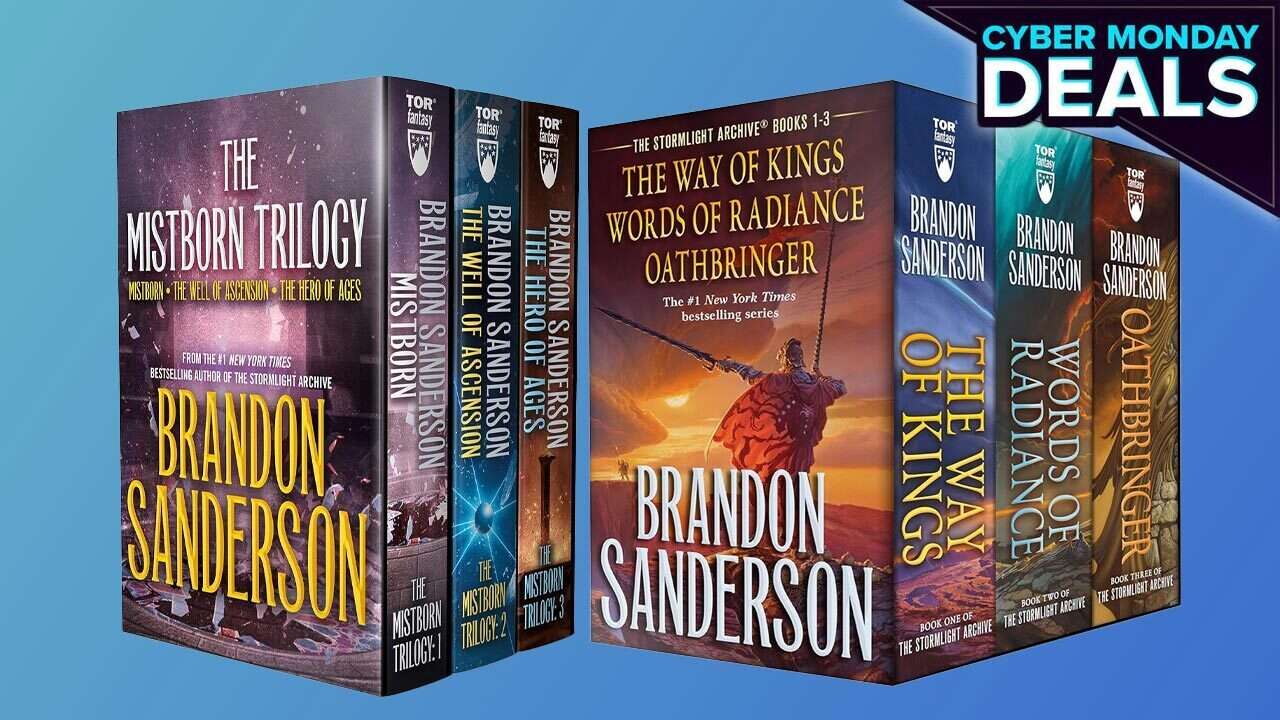 Obtenha conjuntos de caixas de livros de arquivo Mistborn e Stormlight por US $ 32 no total