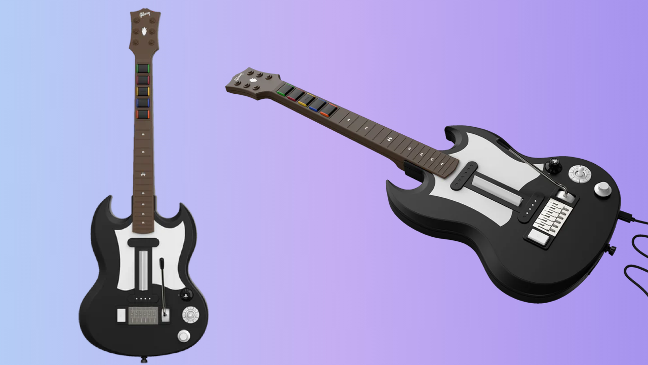 Controlador de guitarra sem fio Gibson SG para PS5 é lançado este mês
