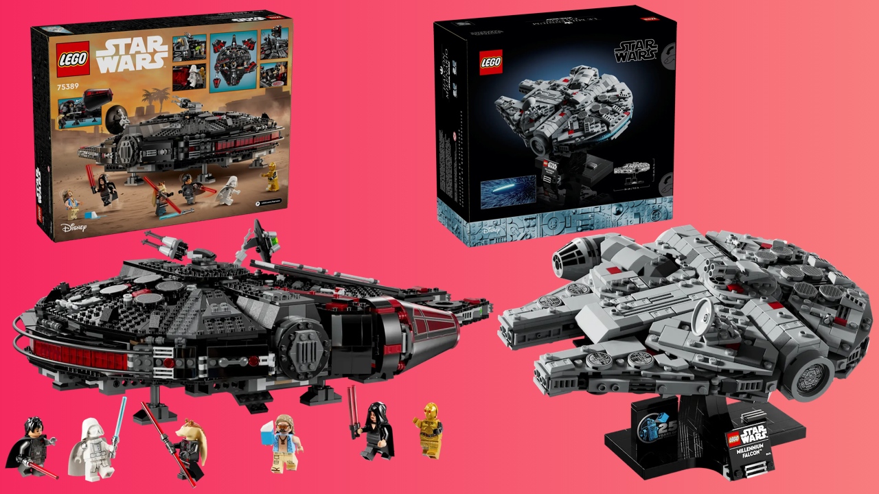 Navios Star Wars Lego Millennium Falcon e Dark Falcon ganham bons descontos na Amazon
