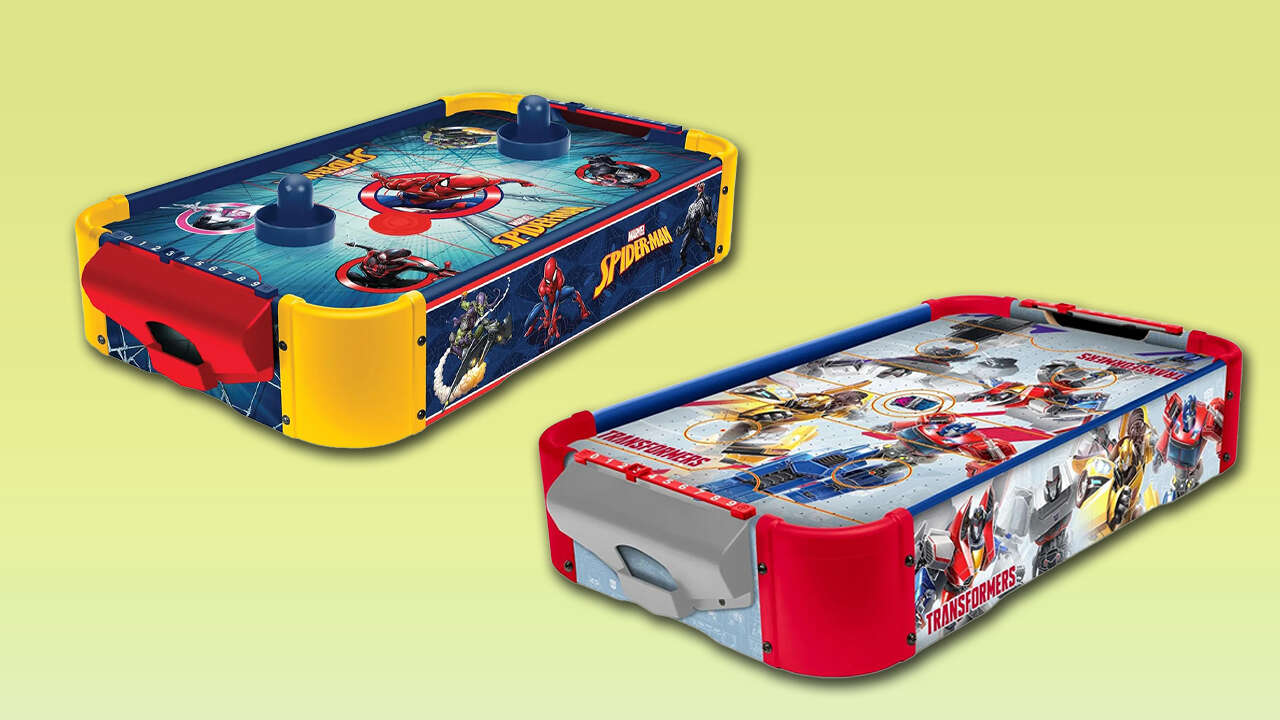 Estas mesas de Transformers e Marvel Air Hockey são uma ótima ideia para presente de última hora
