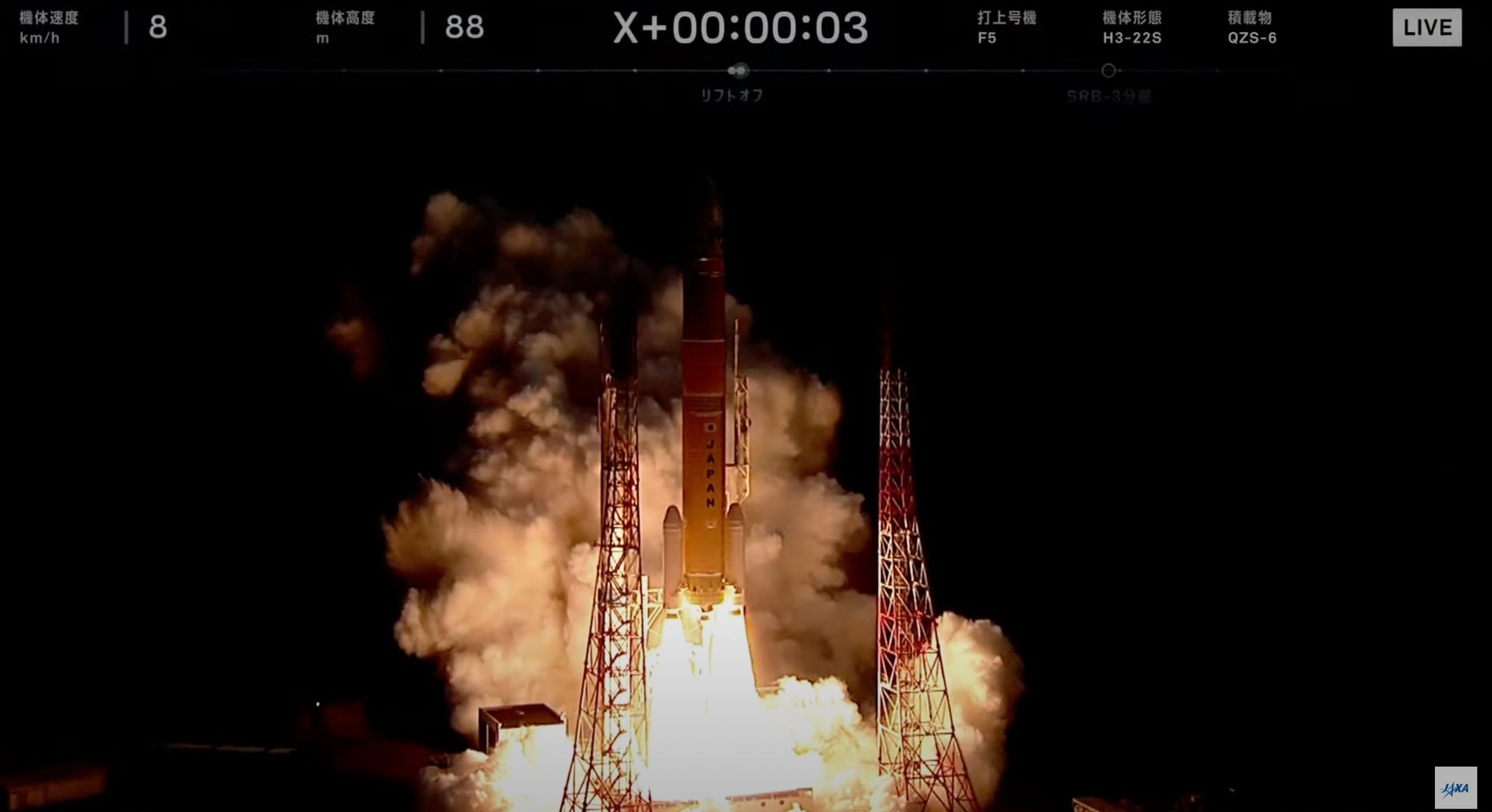 Assista ao lançamento do foguete japonês H3, o satélite de navegação Michibiki 5, esta noite