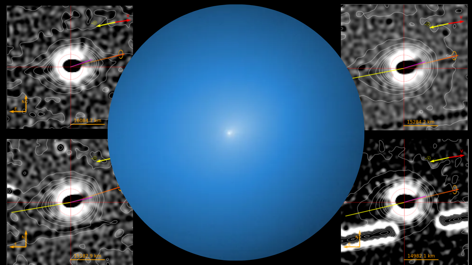 Cometa interestelar 3I/ATLAS revela estranhos jatos oscilantes em rara cauda voltada para o Sol
