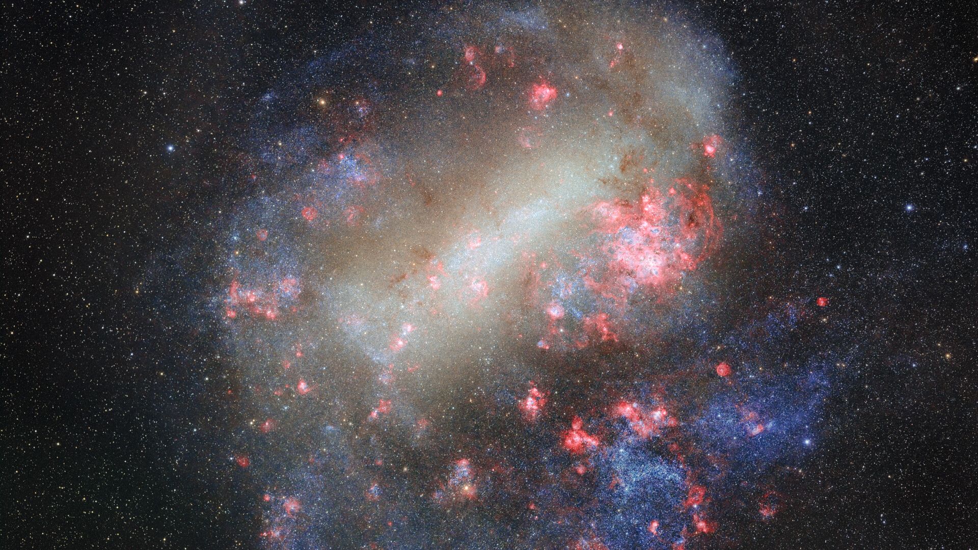 Grande Nuvem de Magalhães explode com fotos de estrelas bebês do dia 3 de dezembro de 2025