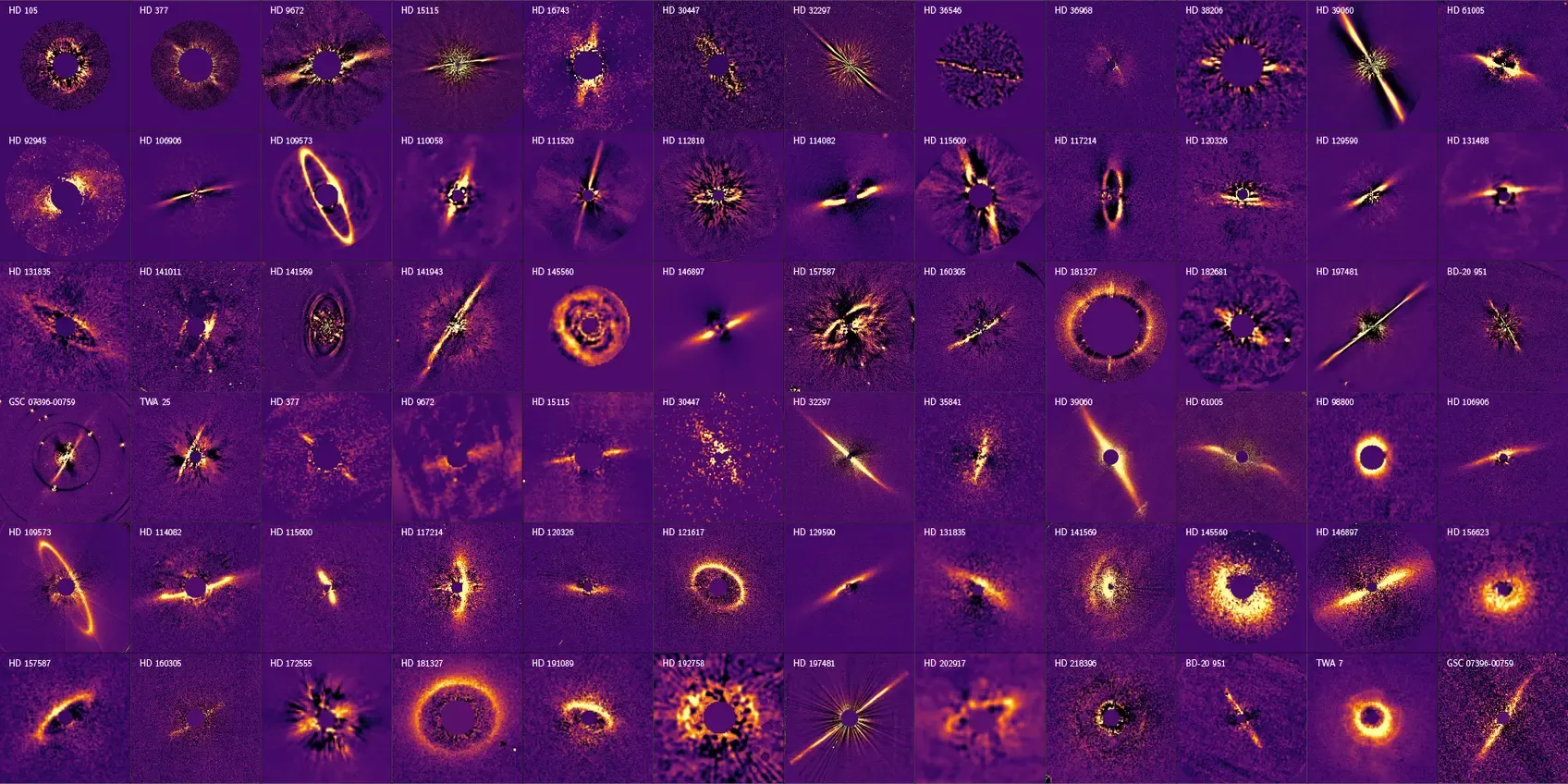 Cientistas capturam 51 imagens mostrando exoplanetas se unindo em torno de outras estrelas: ‘Este conjunto de dados é um tesouro astronômico’