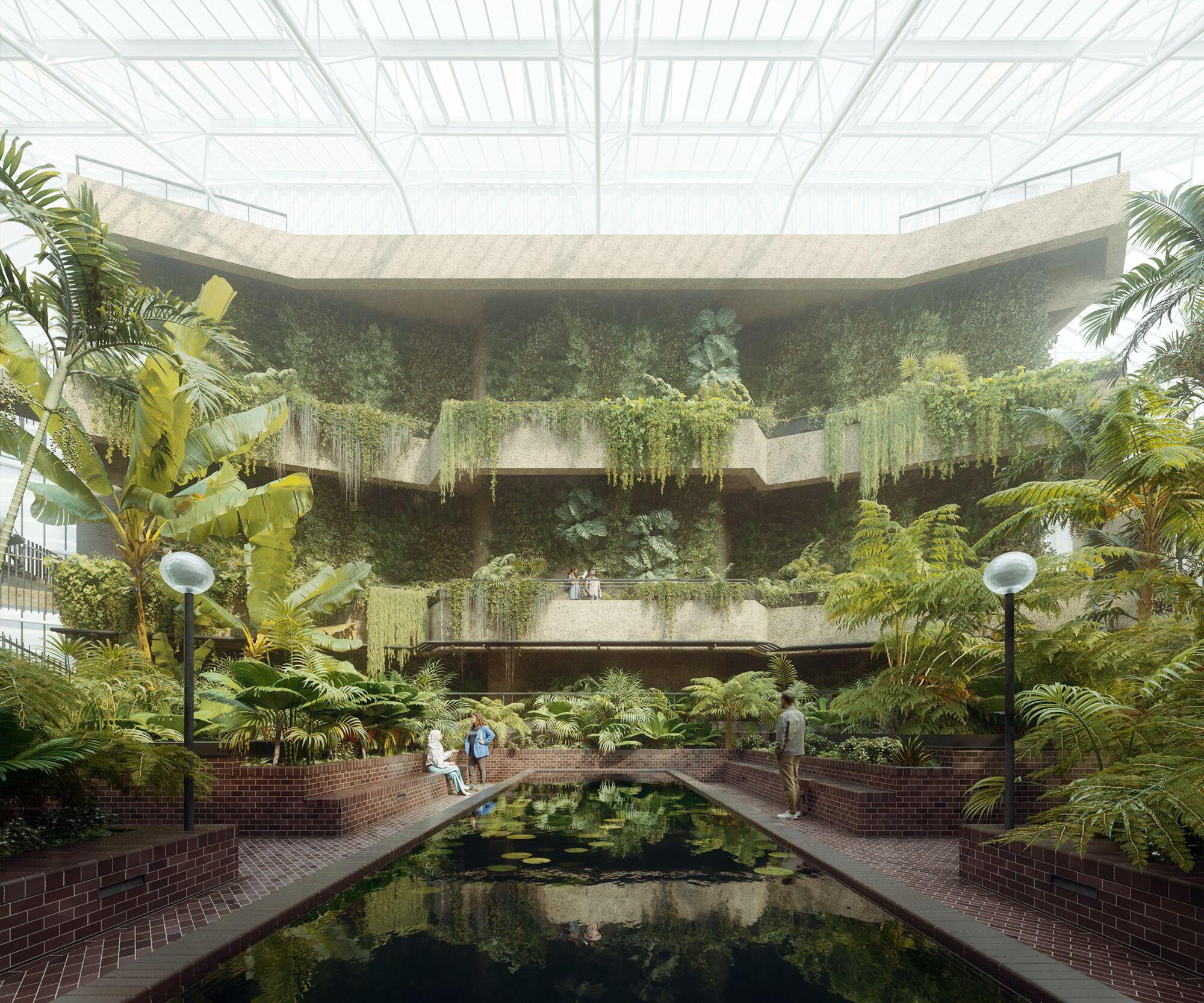 Programa de renovação do Barbican Centre avança para garantir o futuro do legado brutalista de Londres