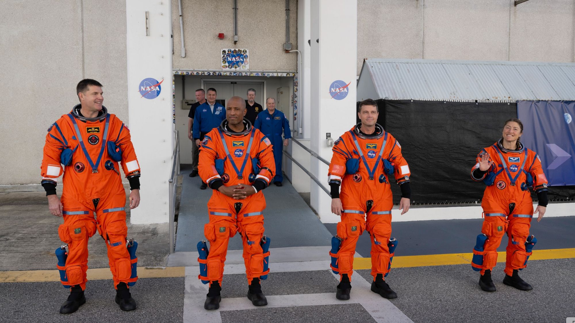 Astronautas da lua Artemis 2 ensaiam para o dia do lançamento (fotos)