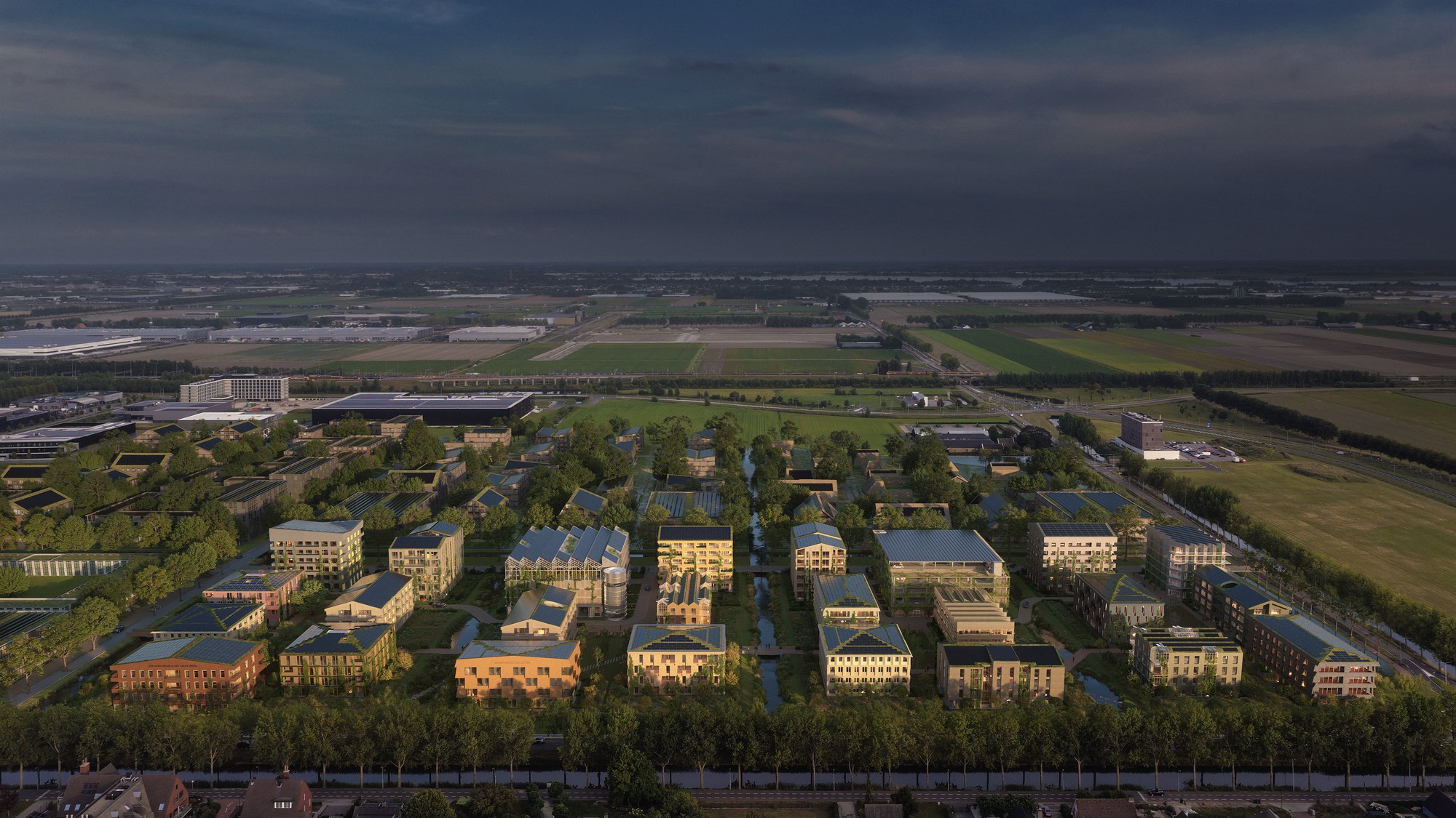 White Arkitekter projeta proposta de bairro de madeira de base biológica para Hoofddorp, Holanda