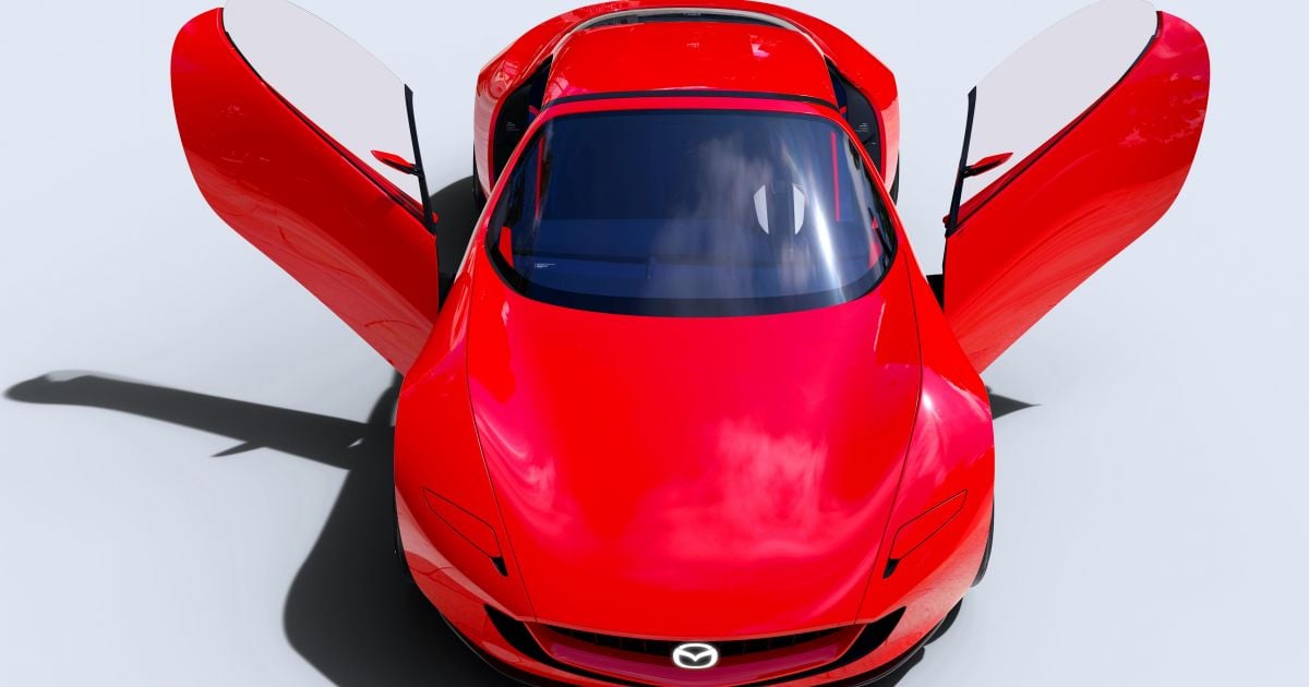 Motor rotativo definido para retornar, mas não em um Mazda