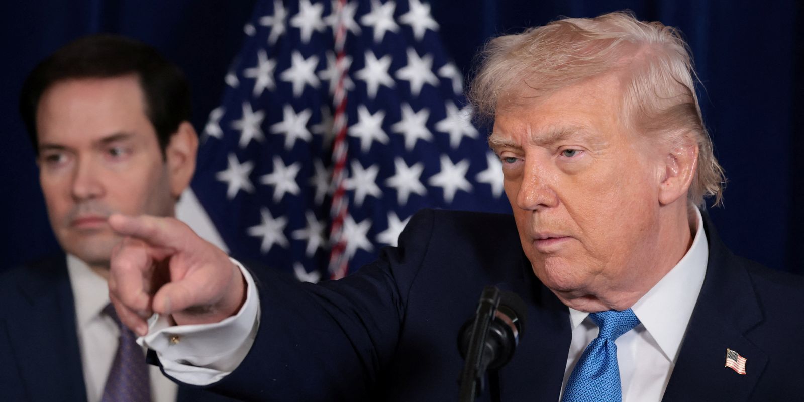 Trump indica diálogo com vice e descarta líder da oposição venezuelana