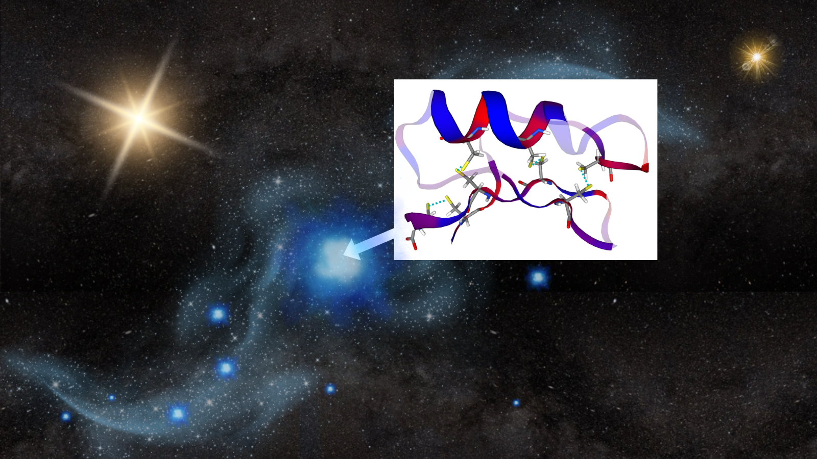 Proteínas antes dos planetas: como o gelo espacial pode ter criado os primeiros blocos de construção da vida