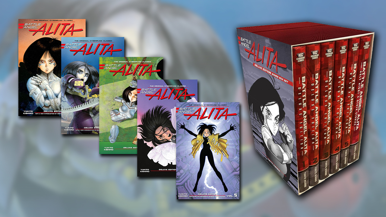 Conjunto de caixa de mangá Battle Angel Alita à venda pelo preço mais baixo em sete anos de história