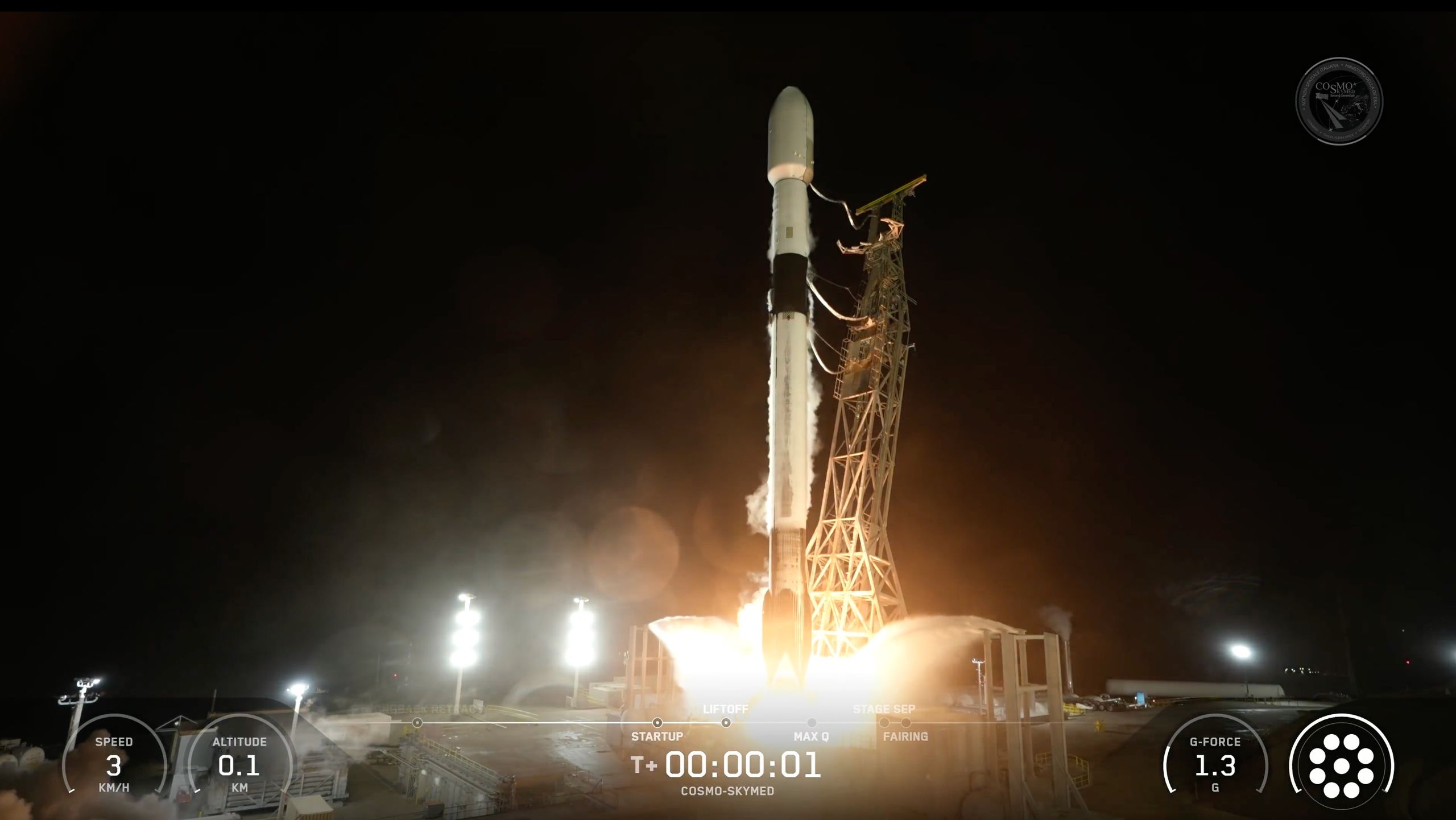 SpaceX lança satélite italiano de observação da Terra em órbita na primeira missão de 2026