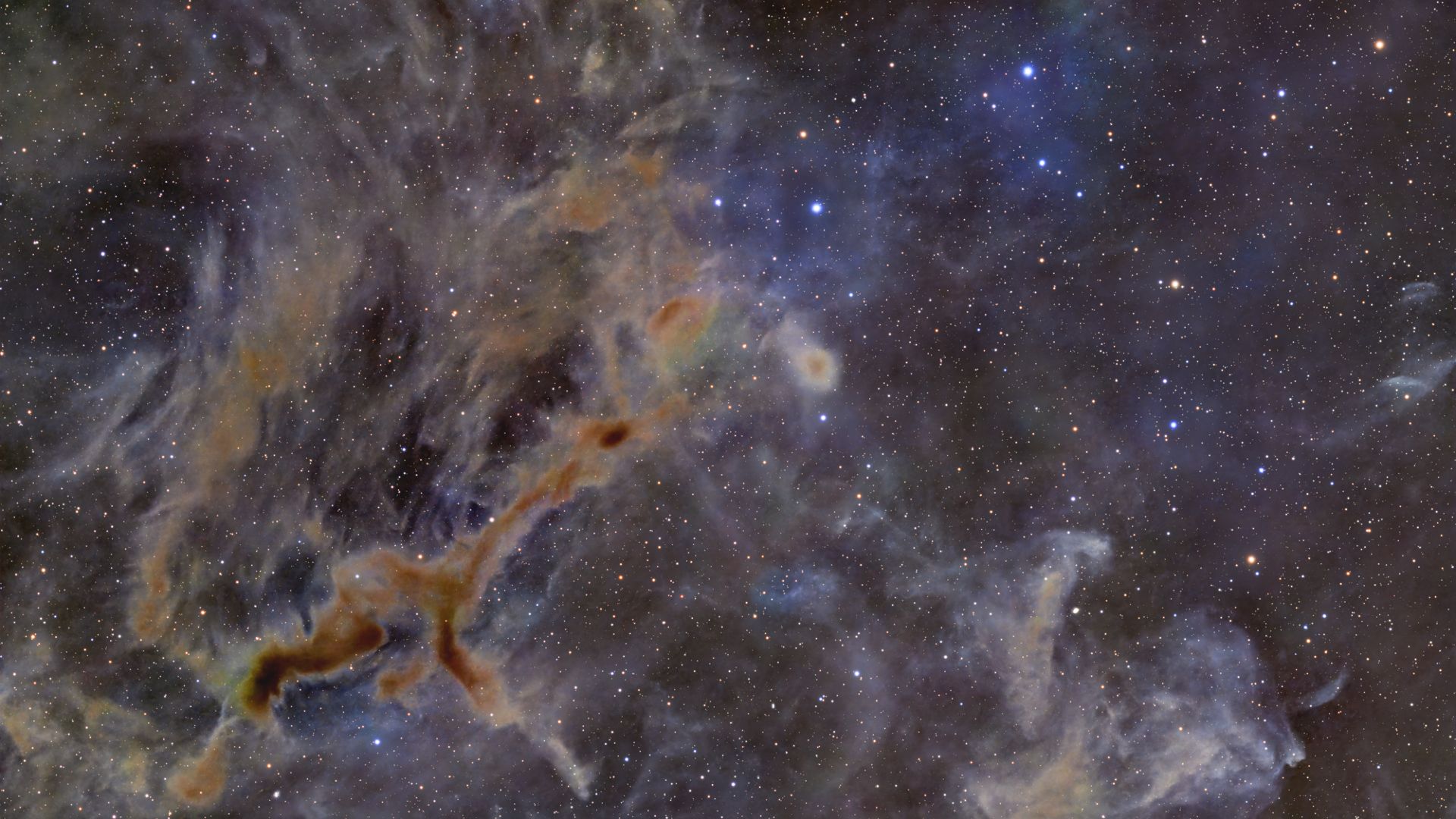 Girafa no espaço? A misteriosa nebulosa escura assume uma forma estranha (foto)