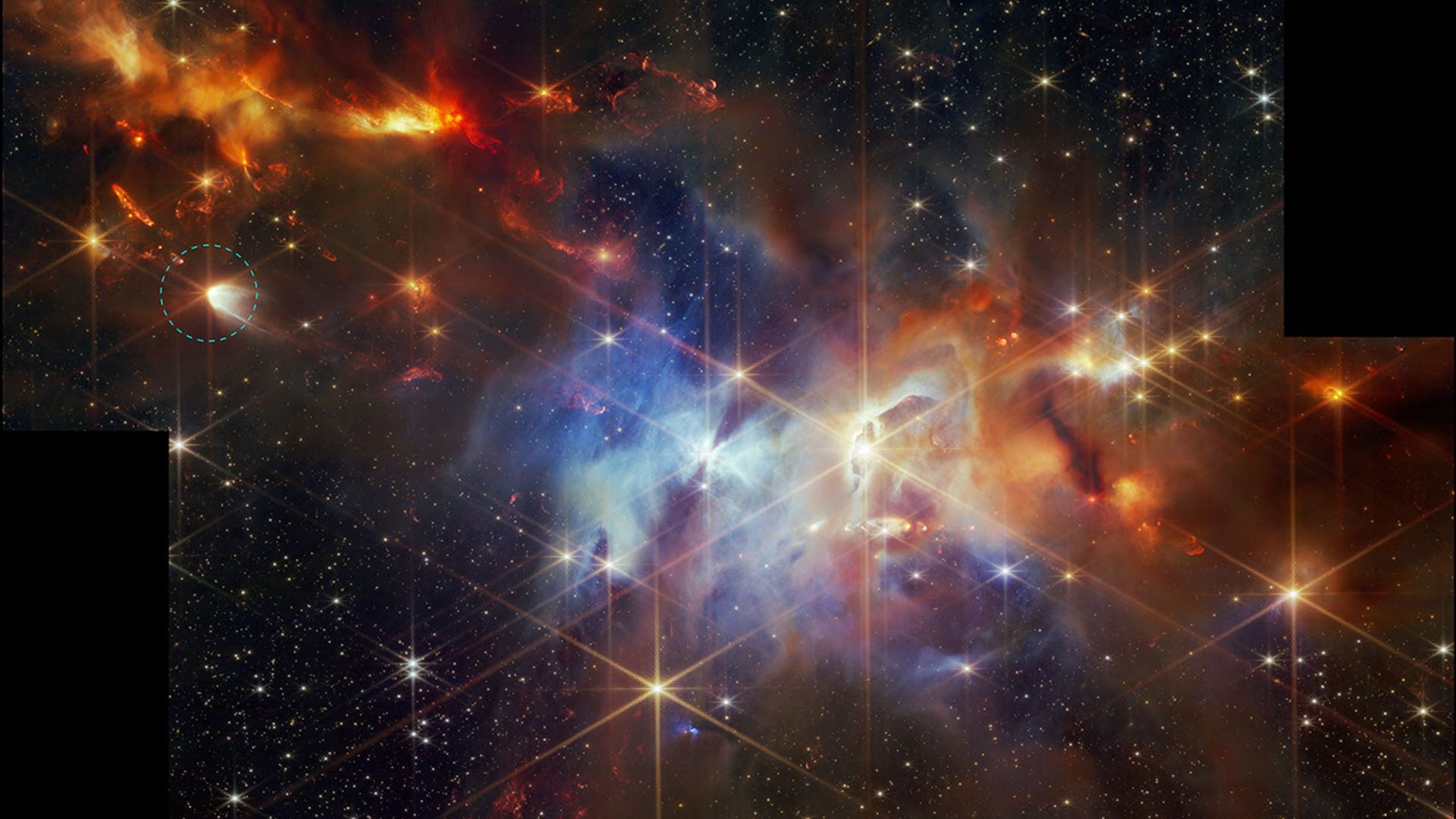 O Telescópio Espacial James Webb vê cristais semeadores de cometas fluindo longe da estrela recém-nascida (foto)
