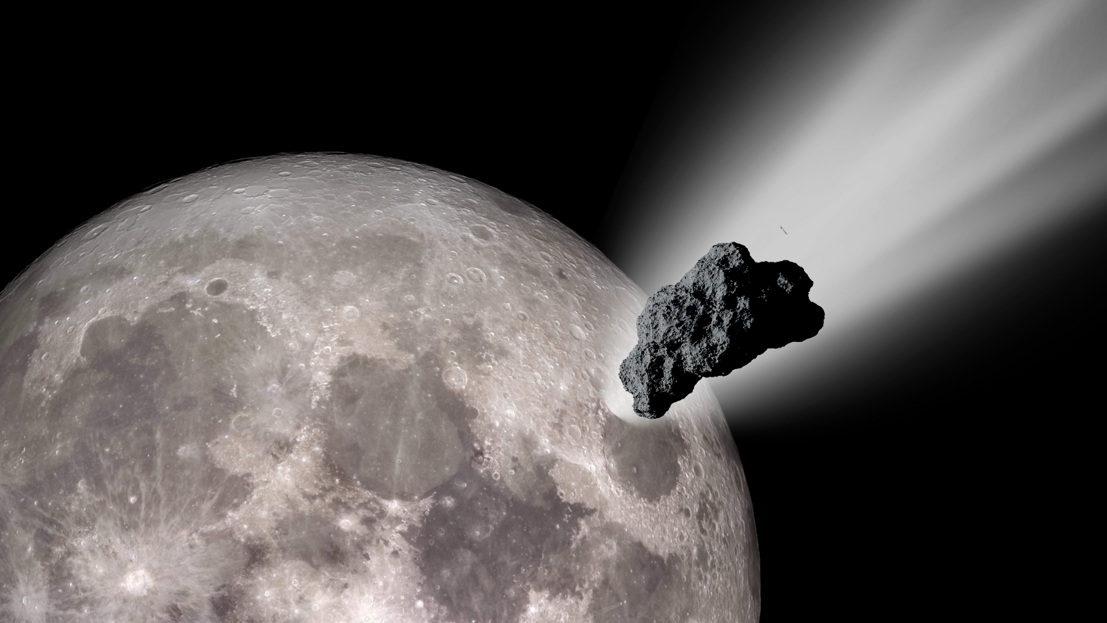 Um asteróide colossal pode ter distorcido a Lua de dentro para fora