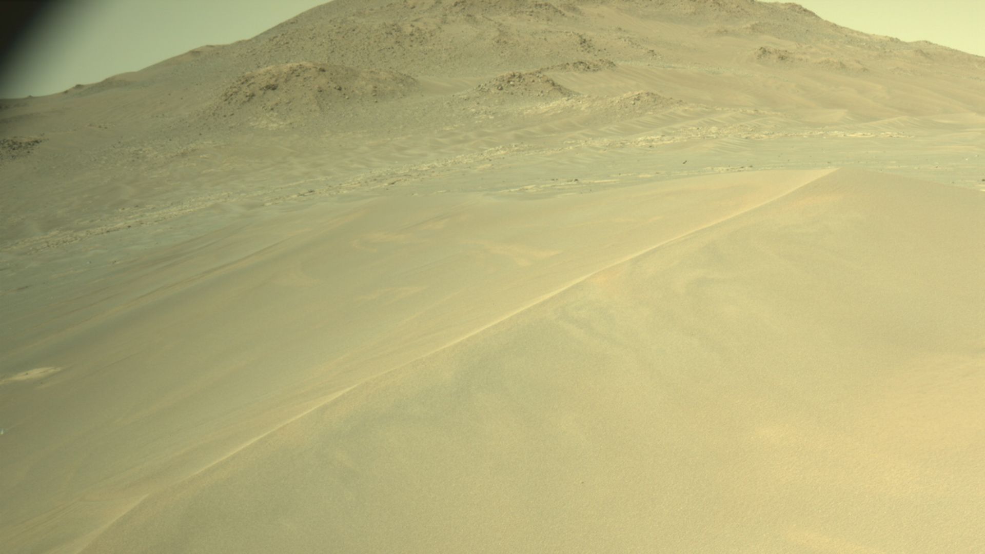 O rover Perseverance da NASA vê megaripples na foto do dia de Marte em 7 de janeiro de 2026.