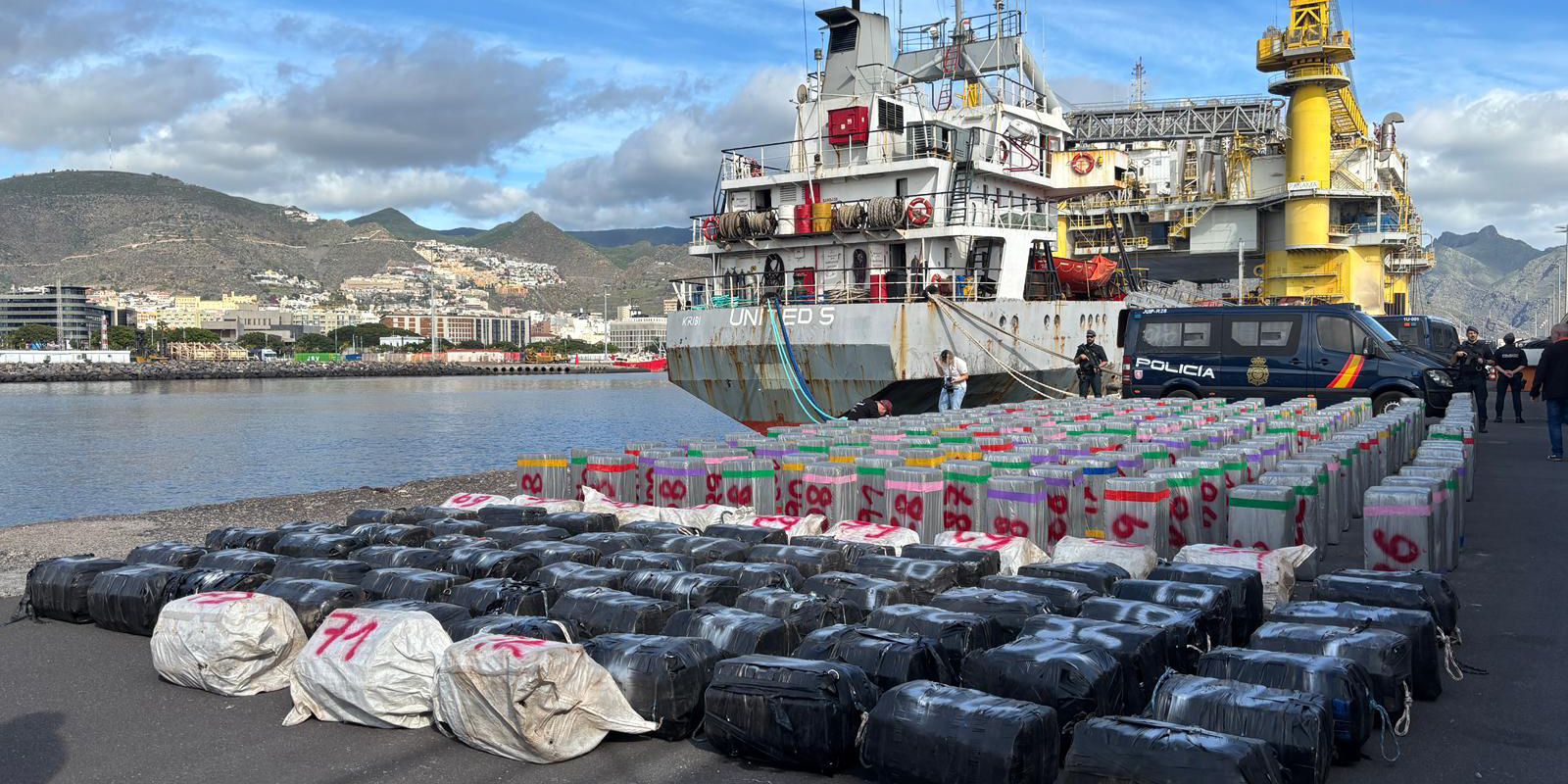 Espanha apreende cocaína a bordo de navio que fez escala no Brasil