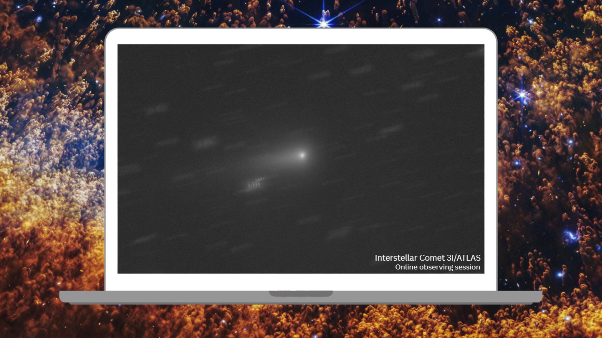 Assista ao cometa 3I/ATLAS correndo em direção ao espaço interestelar em transmissão ao vivo gratuita esta noite