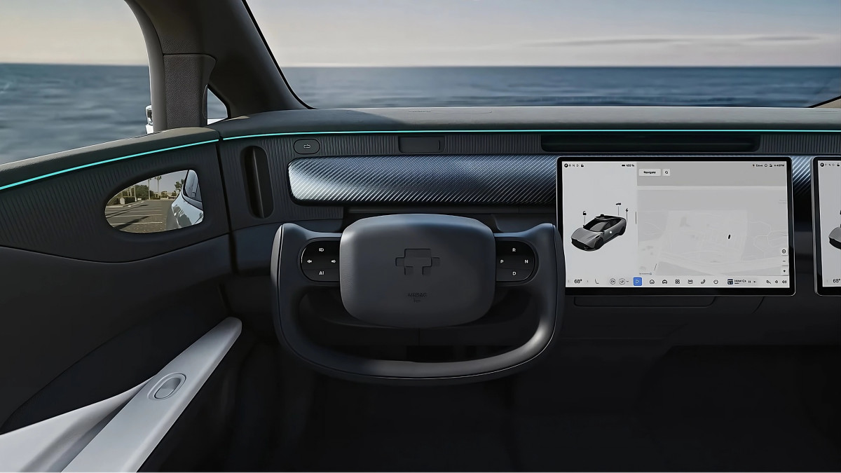 Este é o primeiro volante dobrável para carros sem motorista
