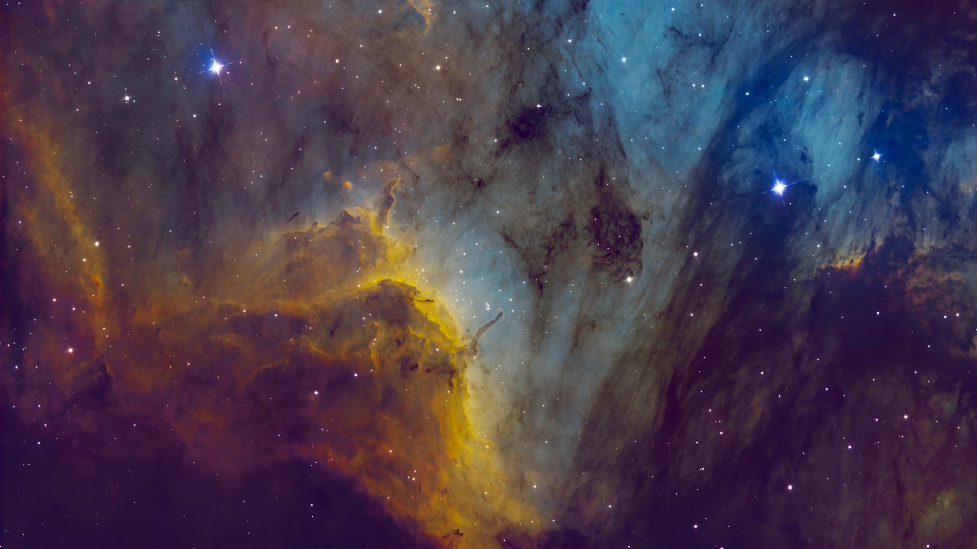 A Nebulosa Pelicano brilha perto da Las Vegas Strip em uma linda foto do espaço profundo