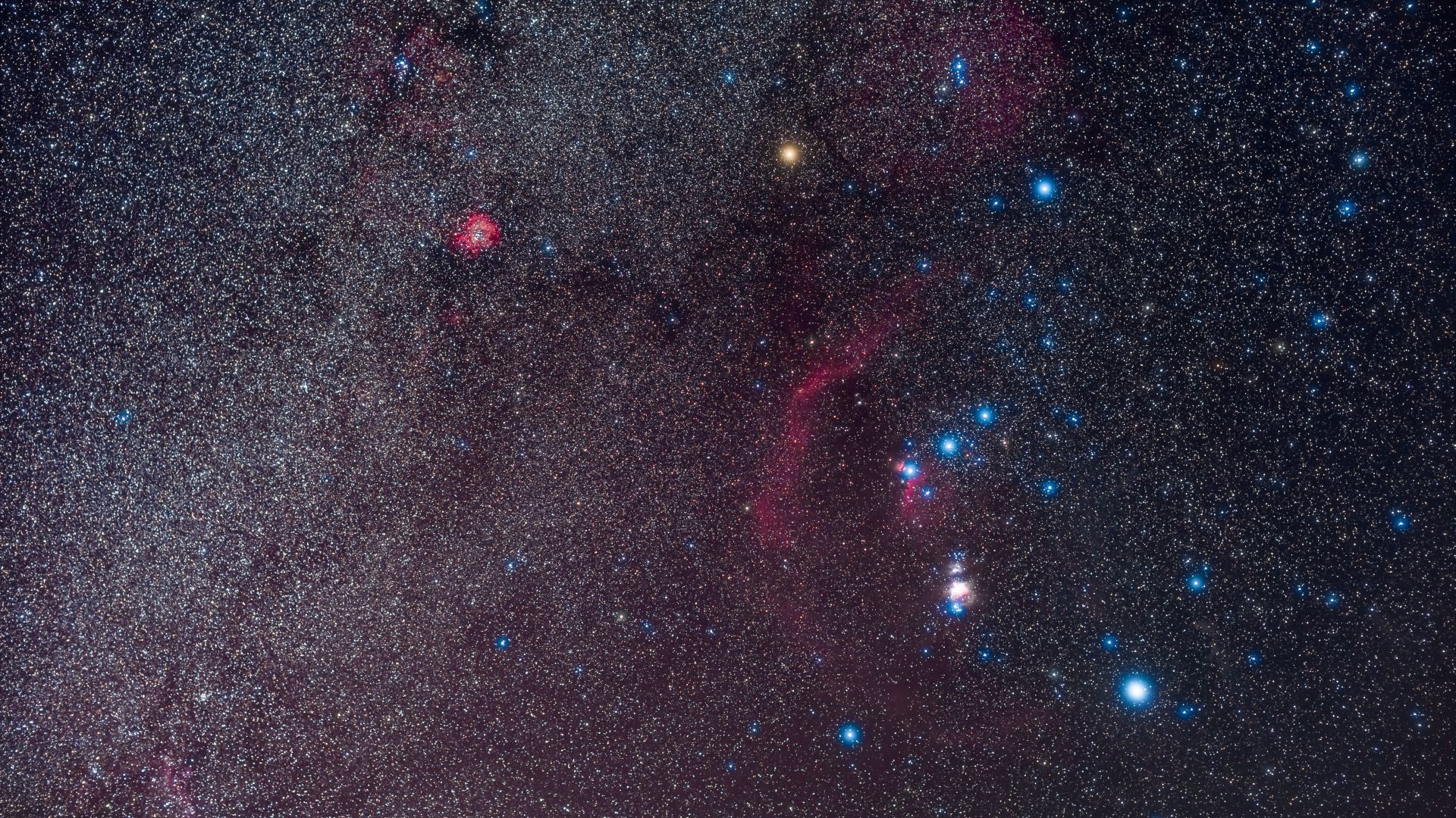 As estrelas do cinturão de Orion são 200.000 vezes mais brilhantes que o nosso Sol, e o inverno é a época perfeita para vê-las