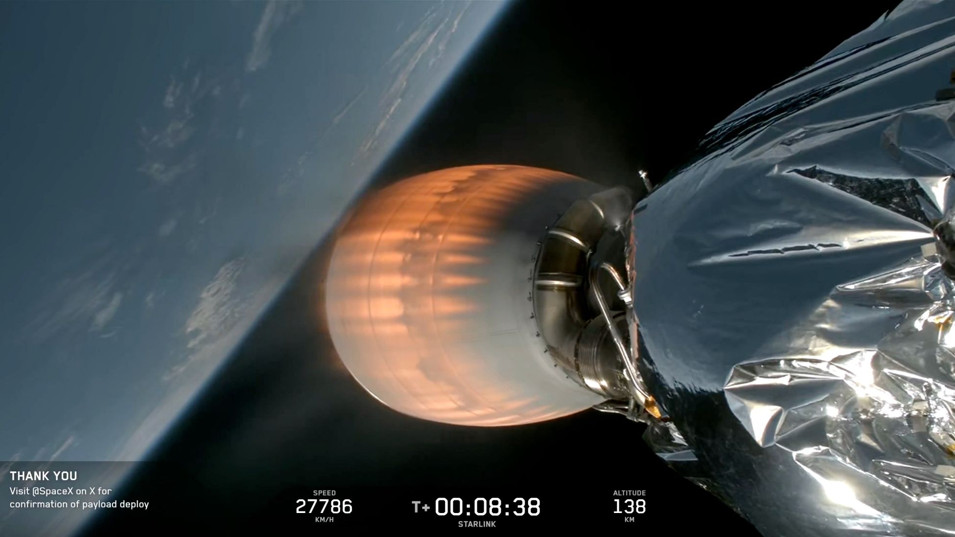 A SpaceX aterra seu foguete Falcon 9 após um problema com seu estágio superior. A missão do astronauta Crew-12 será afetada?