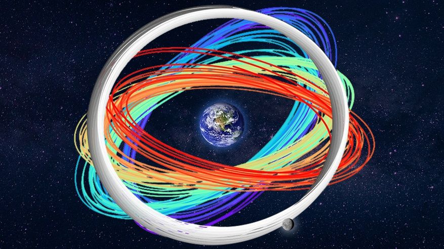 A órbita da Terra está ficando lotada. Este mapa de 1 milhão de rotas ao redor do nosso planeta pode ajudar a prevenir colisões de satélites?