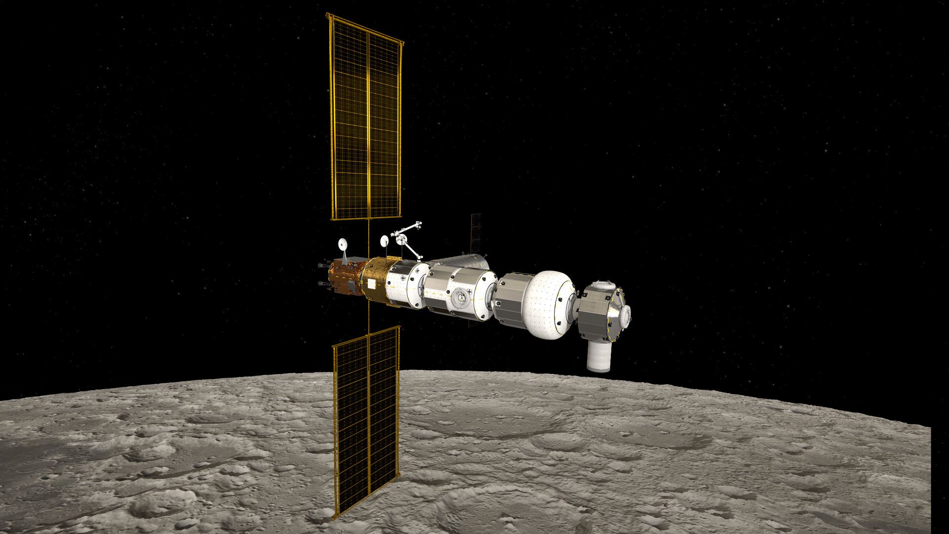 Qual é o sentido de uma estação espacial ao redor da lua?
